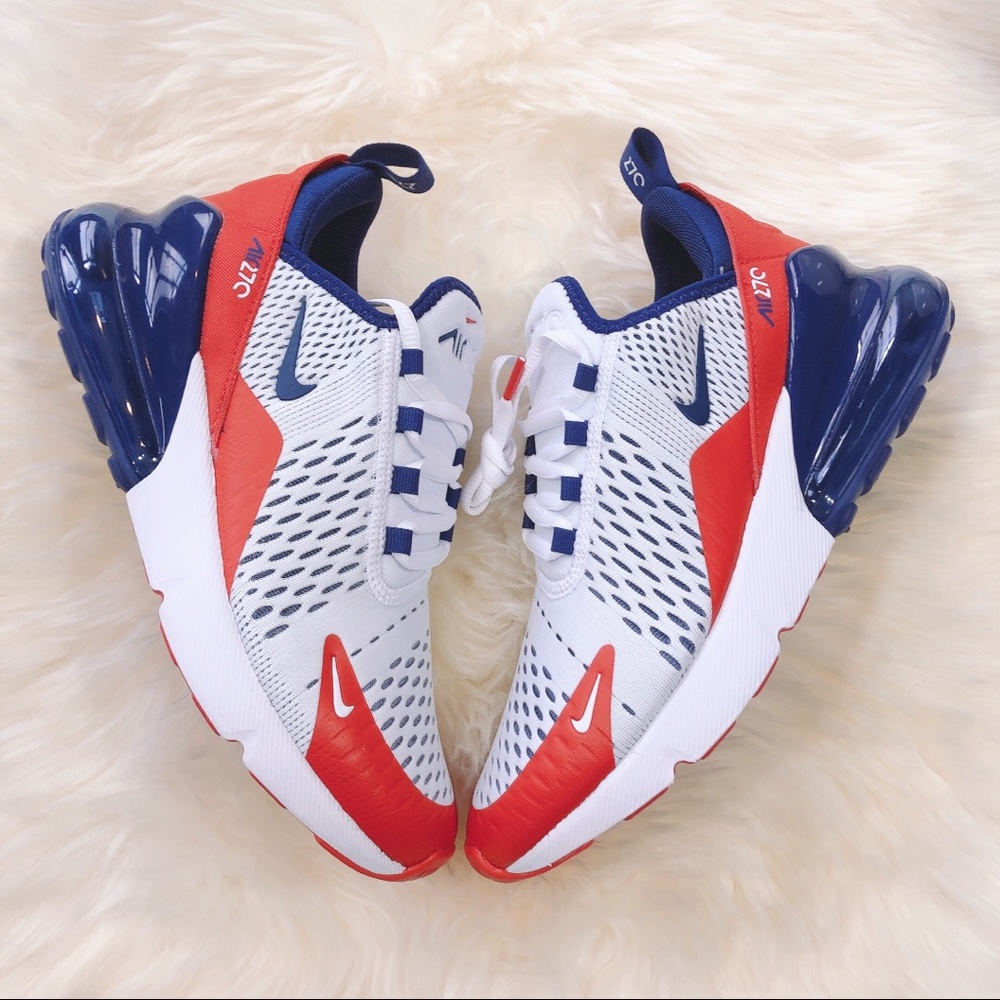 Air Max 270, White/obsidian/University Red